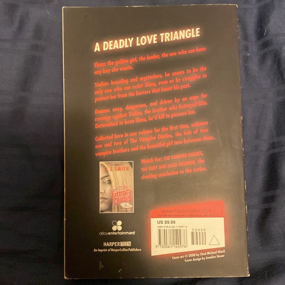 The Vampire Diaries Double Edition: The Awakening&The Struggle (#1&2)by LJ Smith - Picture 2 of 3